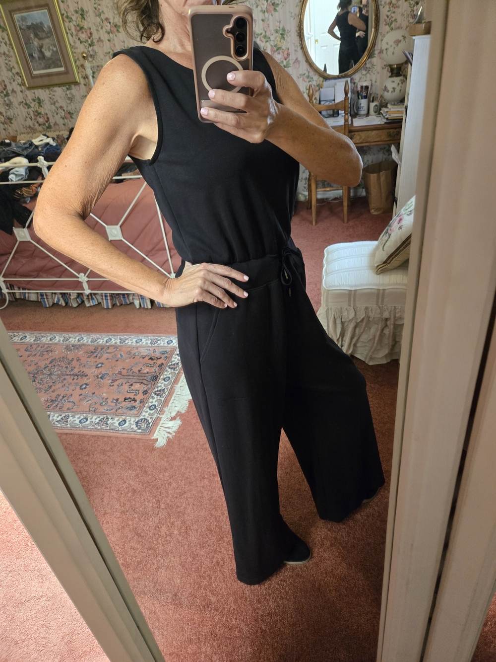 Nicole Miller Black Jumper Wide Leg